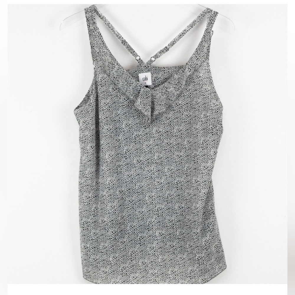 Cabi Flutter Top White and Black